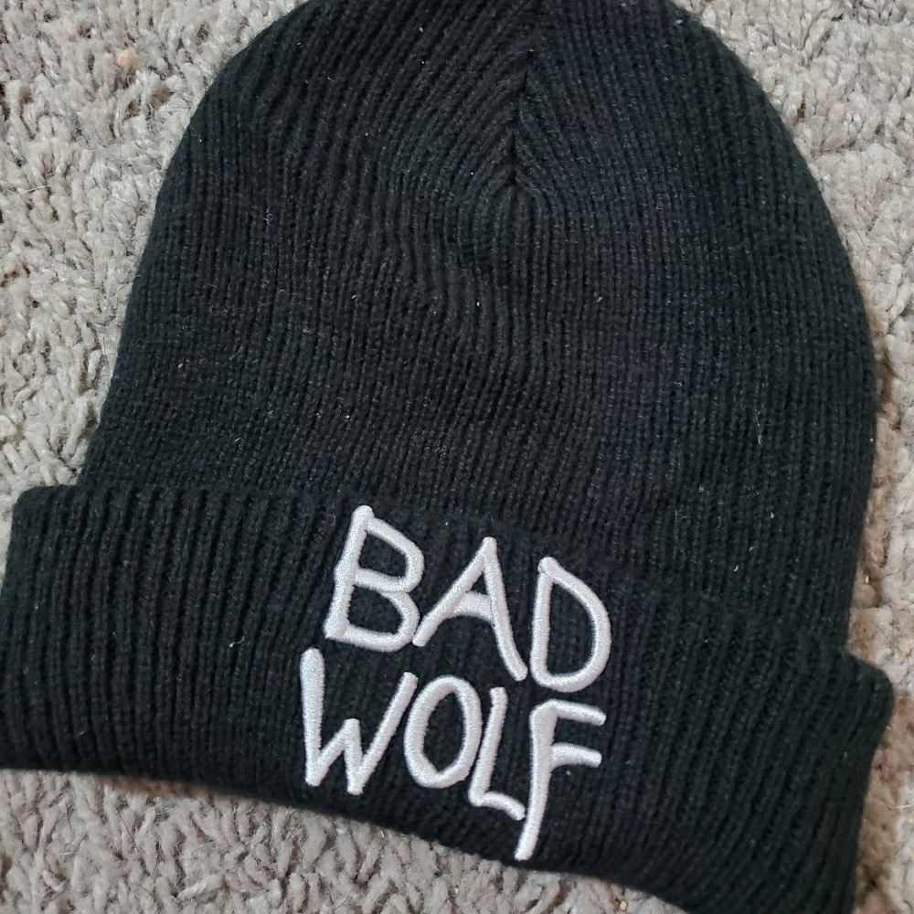 Black Bad Wolf Beanie